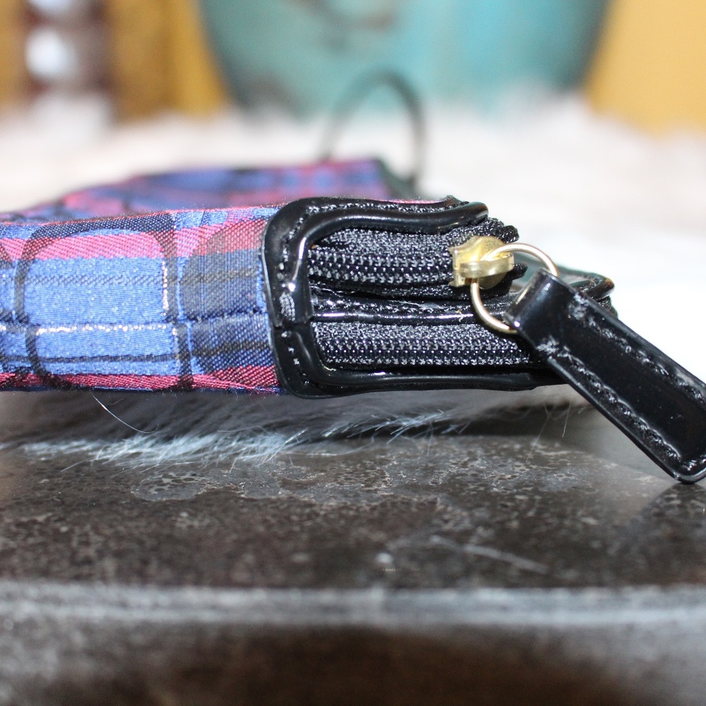 Coach, Poppy Tartan Double zip plaid wristlet - Picture 3 of 16